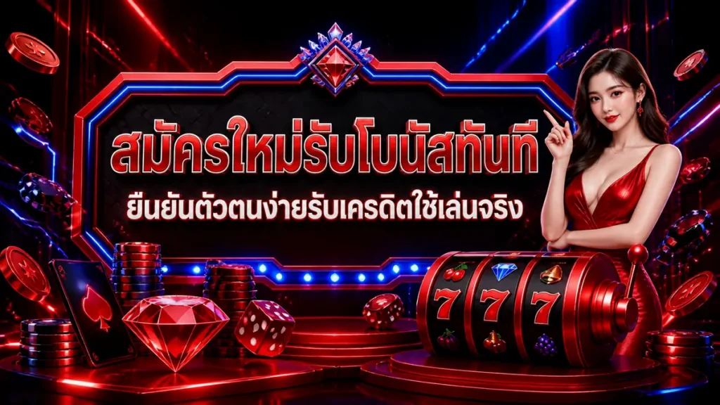 สมัครใหม่รับโบนัสทันที